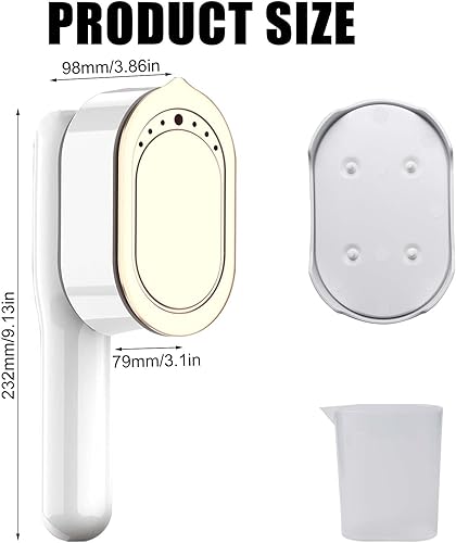 GBKDQQ Steamer Défroisseur vapeur de voyage, 1000 W, mini fer à repasser de voyage (100-240 V), fer à repasser portable avec réservoir d'eau de 100 ml, 5 niveaux de vapeur, pour les voyages, la maison - Nail Gallerys