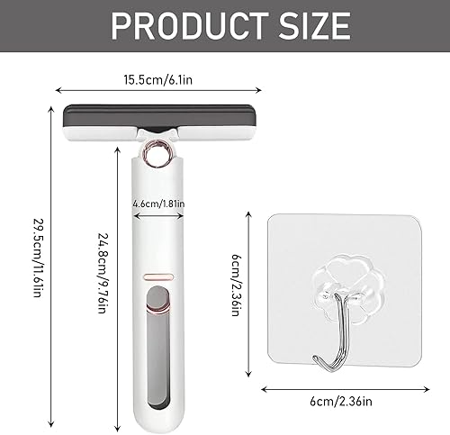 VMINOG Mini Vadrouille De Nettoyage Portable Lavable à La Main Vadrouille De Nettoyage De Bureau avec 2 Têtes en Coton Balai Eponge Adapté Au Bureau De La Cuisine De La Salle De Bain(Crochet D'envoi) - Nail Gallerys