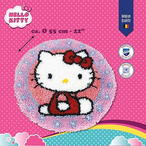 Kit tapis modelé au point noué Hello Kitty - Nail Gallerys