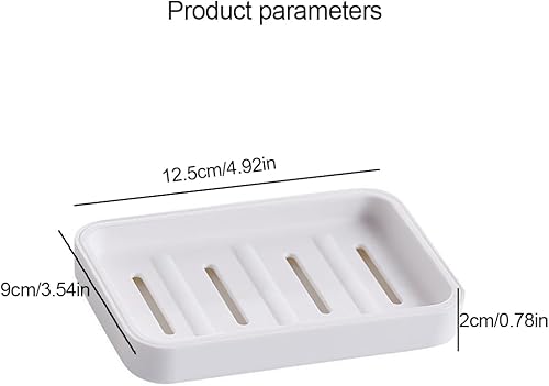 SULIUDAJI Lot de 1 Porte-Savon, Économiseur de Savon pour Douche, Salle de Bain, Cuisine, Éviers,Douche Double Couche Drainant Porte-Savon - Nail Gallerys