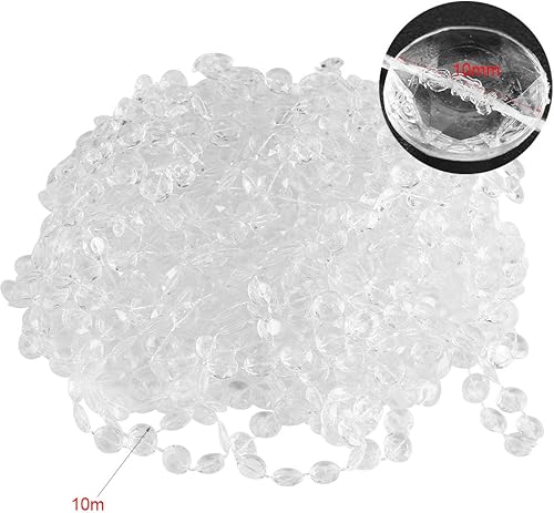 Yosoo 10M Rouleau à Perles DIY Rideau de Porte à Perles Moustiquaire Fils à Perles Panneau de Séparation Décoration pour Porte d'entrée Porte Intérieur et Extérieur Fenêtre (coloré) - Nail Gallerys