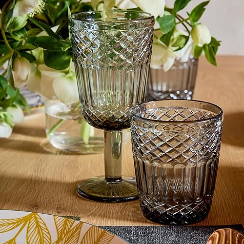 Tognana Claire, lot de 3 verres 300 cc, verre, gris - Nail Gallerys