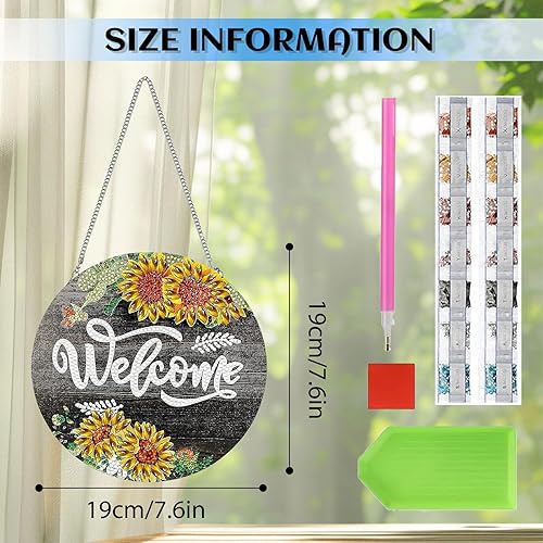 LUMOOM Diamond Painting Pendentif Kit de bricolage pour adultes 5D Diamond Painting Images de fenêtre avec chaîne, papillon suspendu, pour fenêtre murale et décoration d'entrée (B) - Nail Gallerys