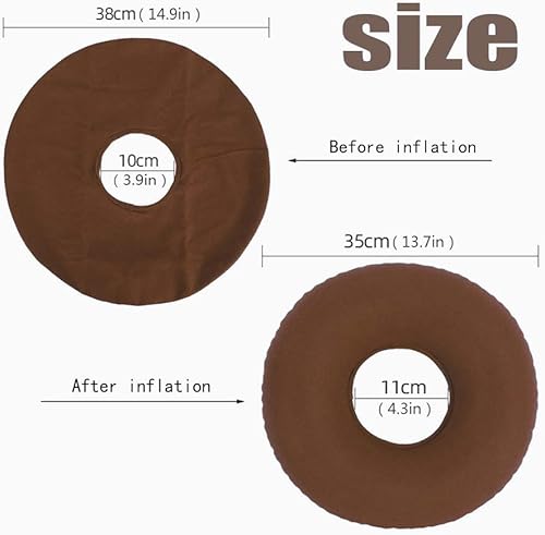 TDCQ Coussin Gonflable en Anneau,Coussin d Assise Gonflable, Coussin Rond Gonflable,Hémorroïdes Coussin,Donut Coussin (Bleu) - Nail Gallerys