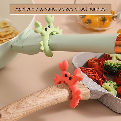 2 Pieces Repose Ustensiles De Cuisine Crabe, Repose-cuillère En Silicone, Support De Spatule, Porte-cuillère En Crabe, Porte-spatule En Crabe, Antidérapant Porte Cuillere Cuisine En Silicone - Nail Gallerys