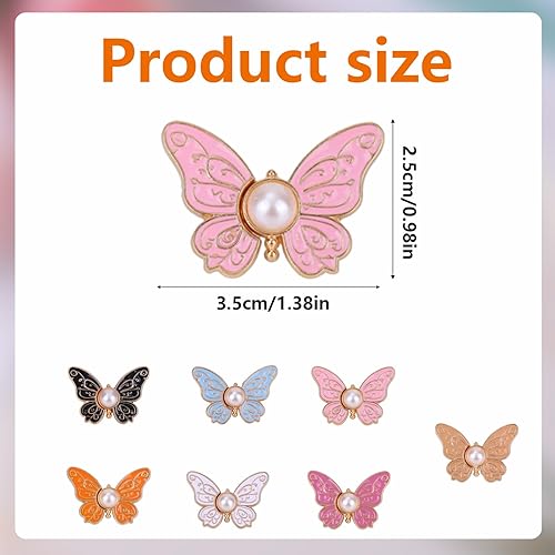 lasuroa Lot de 7 Serre Taille Papillon pour Femme, Pinces à Boutons Pantalons Sans Couture ni Outils Pinces Réglables pour Pantalons Amples Jeans et Jupes - Nail Gallerys