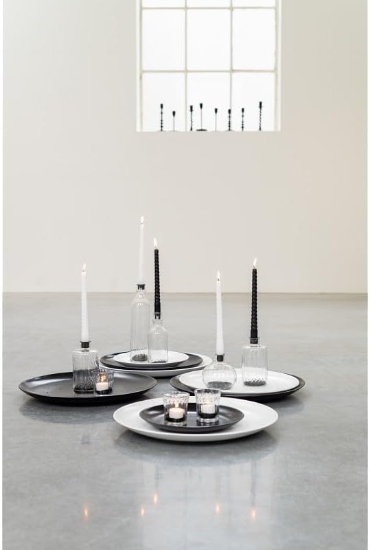 ukiyo 4 bougies à tige torsadées, hauteur : 25 cm, diamètre : 2,5 mm, durée de combustion : 6 heures, couleur : doré - Nail Gallerys