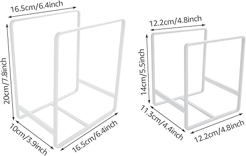 DAJAVE Lot de 4 organiseurs d'assiettes - Tiroir - Étagère à assiettes de cuisine - Support en métal pour le rangement des assiettes et de la vaisselle - Nail Gallerys
