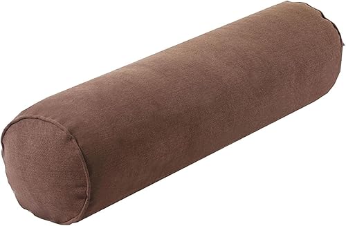 Colcolo Oreiller de traversin de cou rouleau doux creux coton confortable oreillers cylindriques confort oreiller de cou rond pour chaise lit colonne, Bleu - Nail Gallerys