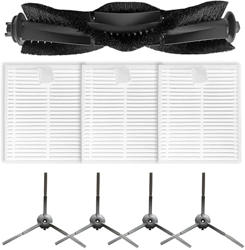 Marchfunny Brosse principale latérale et kit de filtre pour ILIFE V20, pour Vyzzle D10, pour Laresar pour L10, pour Roidmi Eve, accessoires d'aspirateur, 1 ensemble - Nail Gallerys