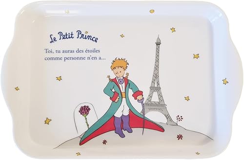 KIUB Mini Plateau Le Petit Prince à Paris avec sa Cape et Aussi la Tour Eiffel - matière mélamine de qualité - Taille Mini - Nail Gallerys