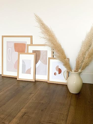 Deknudt Frames Cadre photo avec passe-partout - Couleur chêne - Bois clair - S66KH1 P1 20x30cm pour photo 13x18cm - Bois MDF - pour accrocher ou poser - Nail Gallerys