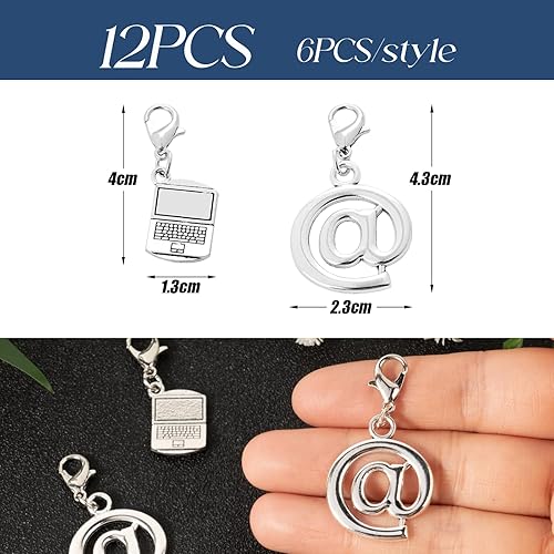 12pcs Porte-Clés Ordinateur @ de Graduation Porte clef de Remise de Diplôme Pendentif Fin d'Études Porte-Clés de Souvenirs Cadeaux de Félicitations d'Obtention du Diplôme Pour Garçons Filles - Nail Gallerys