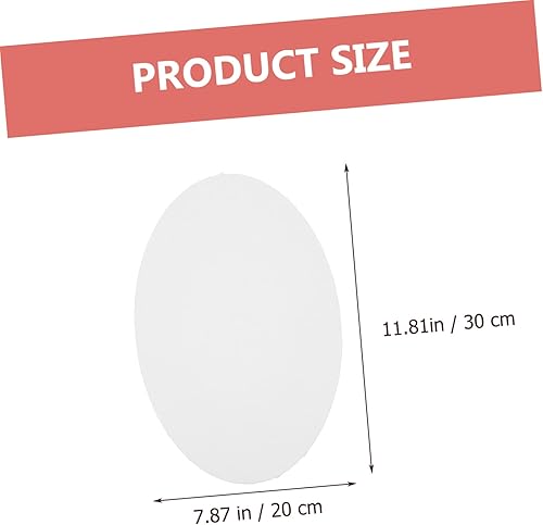 Gatuida Cadre de peinture à l'huile ovale toile pour la peinture châssis blanc panneau en toile ovale toile de peinture toile ovale carton entoilé ovale cadres Bois blanche - Nail Gallerys