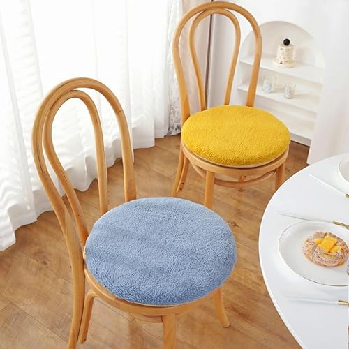 Galette de Chaise Rond 30/35/40/45/50cm, Coussin de Chaise Velours, Lavable de Coussin Chaise, Coussin Exterieur, Coussin Chaise Epais Tatami, pour Intérieur Extérieur Jardin(Beige,Diameter: 35cm) - Nail Gallerys