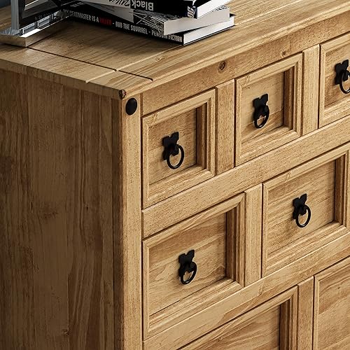 Vida Designs Corona Commode marchande 9 tiroirs en pin Massif - Nail Gallerys