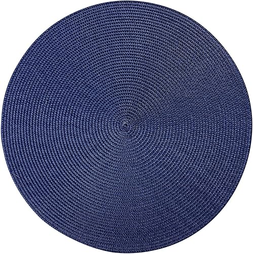 Westmark, Lot de 4 Sets de Table Circle, Bleu, Gris, diamètre 38 cm, édition Saleen, 01211018154 - Nail Gallerys