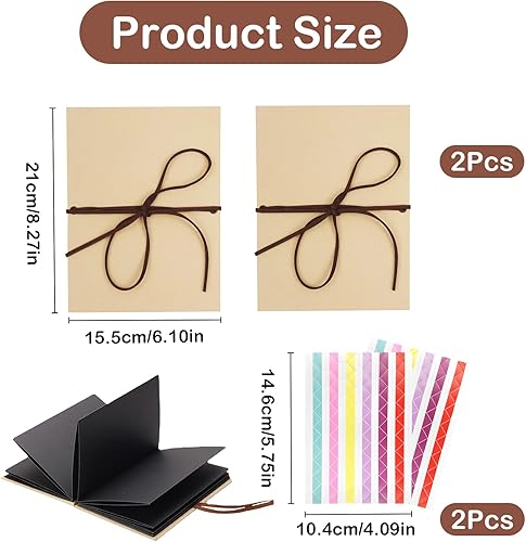 FINEASY Album Photo Scrapbooking 21 x 15,5cm, Livre Scrapbooking avec Coins Photo, 36 Pages Livre Fait à La Main DIY Album pour Anniversaire, Mariage, Voyage, Enfant - Nail Gallerys