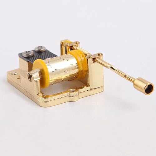 Mécanisme musical à 18 notes pour boîte à musique à faire soi-même, Rudolphe, le renne au nez rouge, boîte à musique à manivelle dorée - Nail Gallerys