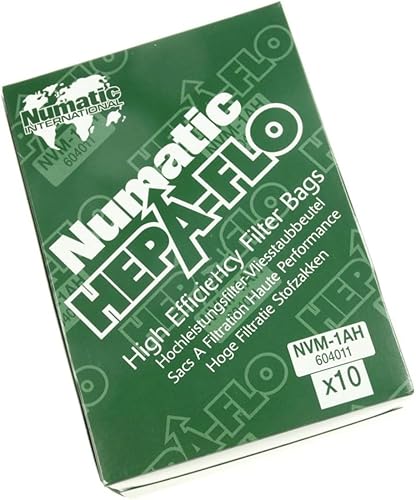 SOS Accessoire Boite de 10 sacs HEPA FLO 6 litres pour Aspirateur NUMATIC 604011 - Nail Gallerys
