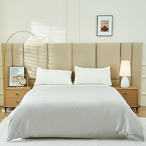 Sleepymoon Housse de couette, pour adulte, housse amovible, lavable, en coton gris clair, 152 x 203 cm, 100 % coton naturel - Nail Gallerys