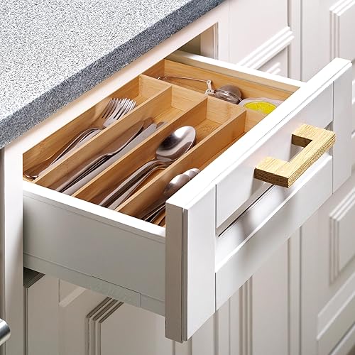 BIRAMBEAU- Range couverts en bambou, pour tiroirs, Bois - Nail Gallerys