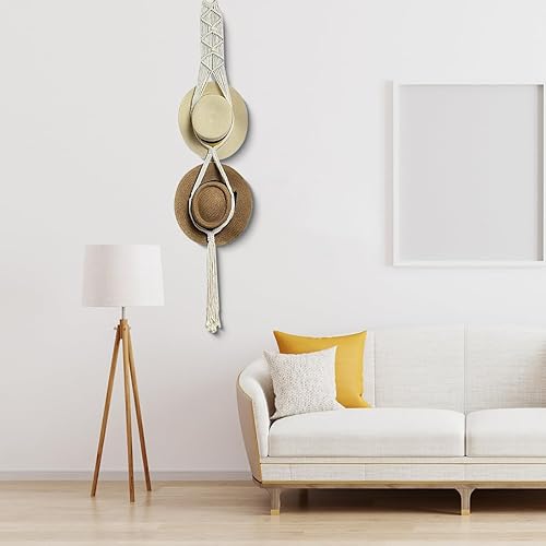 Cintres Muraux pour Chapeau Organisateur Chapeaux Bohème à Suspendre au Mur Support Décoratif pour Chapeau à Large Bord 1Pcs - Nail Gallerys