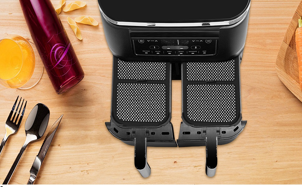 FINEVERNEK 2 Pièces Grille Anti Projection pour Air Fryer 