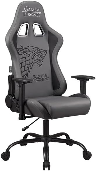 Subsonic – Chaise gaming ou chaise de bureau Game of Thrones, fauteuil gamer, dossier ergonomique - Noir - Nail Gallerys