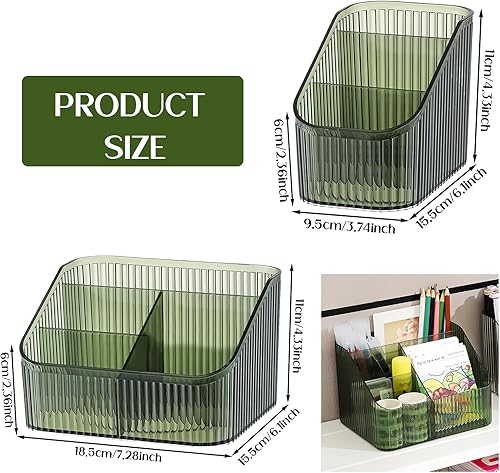 Clair Boîte Rangement Maquillage, Organisateurs de Cosmétiques Transparents Makeup Organizer PET Beauté Stockage Organiseur pour Soins Peau avec 7 Compartiment pour Vanity Dresser Salle de Bain - Nail Gallerys