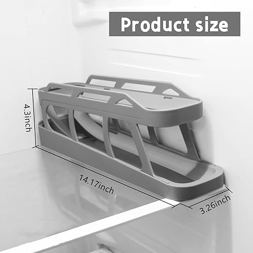 Gachiwar Distributeur D Oeufs Frigo, Rangement Oeuf Frigo à 2 Niveaux, Amovible, Style Escalier Roulant, Rangement et Organisation de Cuisine(Gris) - Nail Gallerys