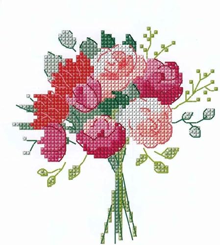 DMC - Mini livre point de croix Spécial Roses - Nail Gallerys