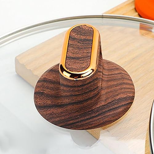 Poignée De Couvercle En Pot, Bouton En Bois Pour Ustensiles De Cuisine À Chauffage Haute, Remplacement Anti-calonnal Pour Les Woks, Les Casseroles, Les Casseroles, Les Bouilloires, L'adhérence Facile - Nail Gallerys