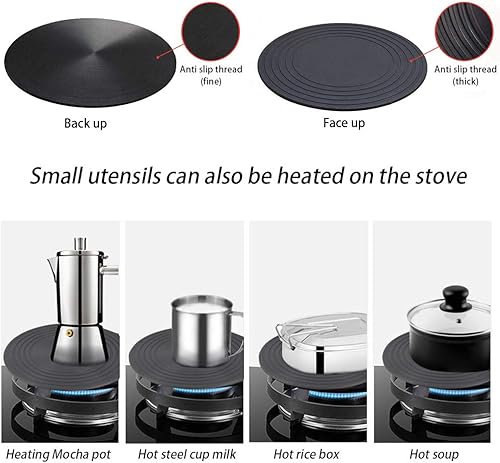 Diffuseur de chaleur pour cuisinière à gaz, plaque de conduction thermique, plaque de décongélation à économie d'énergie, diffuseur de plaque de cuisson de cuisine, plaque d'adaptation à induction - Nail Gallerys