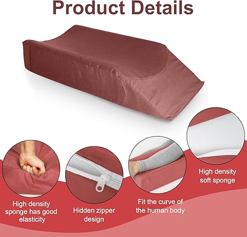 Yuehuamech Oreiller cale haute densité pour relever les jambes et le genou - Support de cheville et d'élévation pour la récupération d'une blessure chirurgicale, le repos, réduit le gonflement - Nail Gallerys