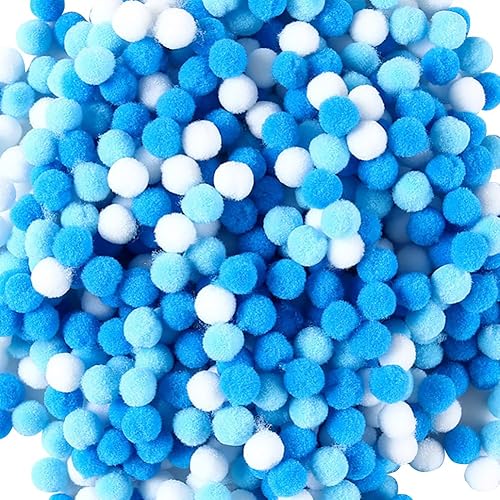 Lot de 500 Pompons Moelleux de 1 cm - Petits Pompons Doux et Pelucheux - Pompons décoratifs créatifs pour Bricolage et décoration - Jaune - Nail Gallerys