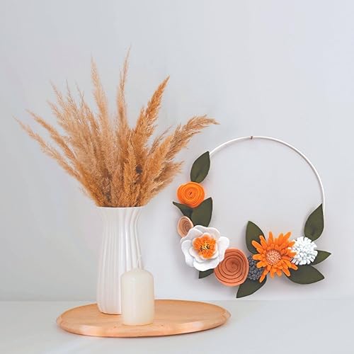 Kit DIY feutrine - Ma couronne fleurie - 20 cm - Nail Gallerys