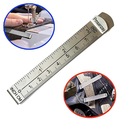 Lot de 6 pinces de mesure de 7,6 cm pour ourlet sans épingle avec guides de règle de marquage 7,5 cm et 7,5 cm, pour fournitures de matelassage, clips de couture, épinglage et marquage - Nail Gallerys