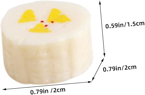 CIYODO 6 Pièces Segment de Banane simulé Faux Fruit Banane pièce maîtresse de fête Banane modèle de Banane Artificielle Banane colorée Fruit Artificiel réaliste Fausse Banane PVC Blanche - Nail Gallerys