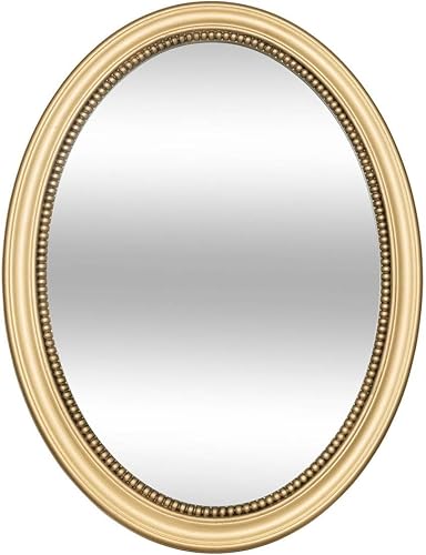 Atmosphera - Miroir Rond moulure Victoria 53x40cm Or - Nail Gallerys