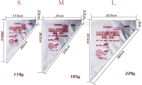 Poche Patisserie Jetable, 300 ensembles de sac petits/moyens/grands Poche à Douille Patisserie pour Glaçage et Décoration de Gâteau Pâtisserie Sucre Fondant(S+M+L) - Nail Gallerys