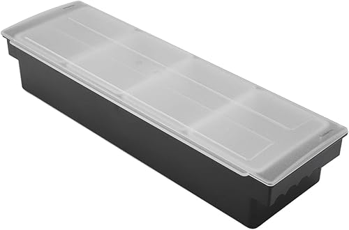 Aramox Condiment Caddy Plastique Couvercle Transparent Design Détachable Bar Multifonction Fruits Caddy Garniture Réfrigérée Bar Caddy Compartiment Plateau avec Couvercle (6 - Nail Gallerys