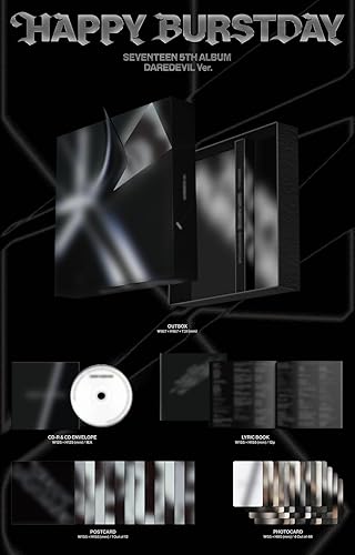 SEVENTEEN Happy Burstday [Daredevil Ver.] 5th Album (Random ver.) - Nail Gallerys
