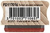Florilèges Design FD117016 Ticket Coupon Vacances Tampon Bois 4 x 7 x 2,5 cm - Nail Gallerys