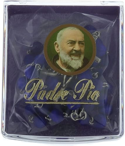 Palais du Rosaire Chapelet de Padre Pio parfumé à la violette - Chapelet bois - Culte Chrétien en Bois - Nail Gallerys