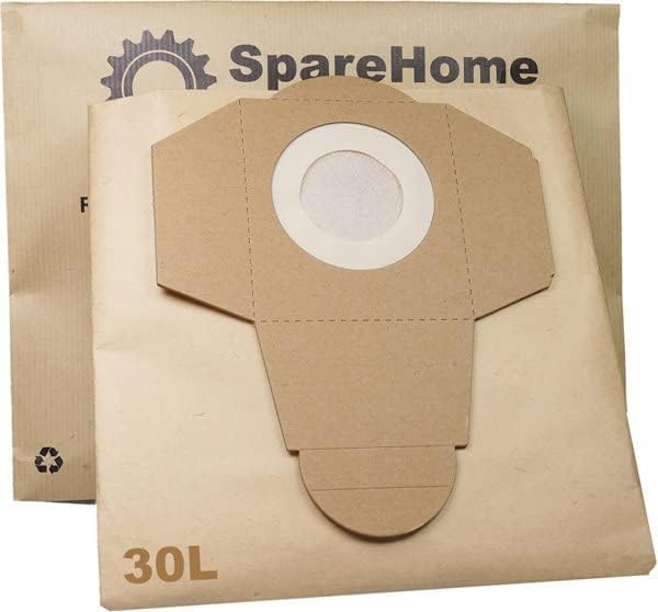SpareHome® Lot de 5 sacs haute performance 30 l compatibles avec les aspirateurs Black Decker BXVC30XTDE - Nail Gallerys