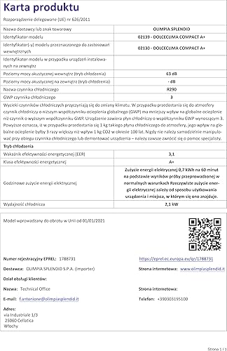 OLIMPIA SPLENDID Climatiseur mobile Climatiseur mobile DOLCECLIMA SILENT 10 WIFI - Nail Gallerys