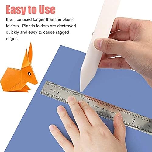 Hominas Plioir en Os Pour Papier, Outil à Plier le Papier Plieur à Papier en Os Véritable Outils pour Créations en Papier - Nail Gallerys