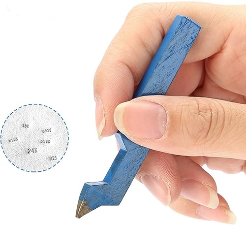 ANKROYU Timbre de Poinçon en Métal pour Bijoux, Outil d'Estampage en Acier pour Marquage de Bracelets, Timbre Poinçon pour Bijoux, Bagues incurvées en Argent 925, 24K, 18K et S990(925) - Nail Gallerys