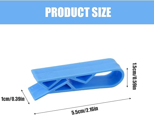 EYVRPAU Poubelle Pratique,Clip en Plastique,Sac à Ordures en Plastique,Fermeture Poubelle Supports,Bleu Sac Poubelle Clips,Pince-Aliments,Scellant Clips,Fixe,20 Pièces (Couleur aléatoire) - Nail Gallerys